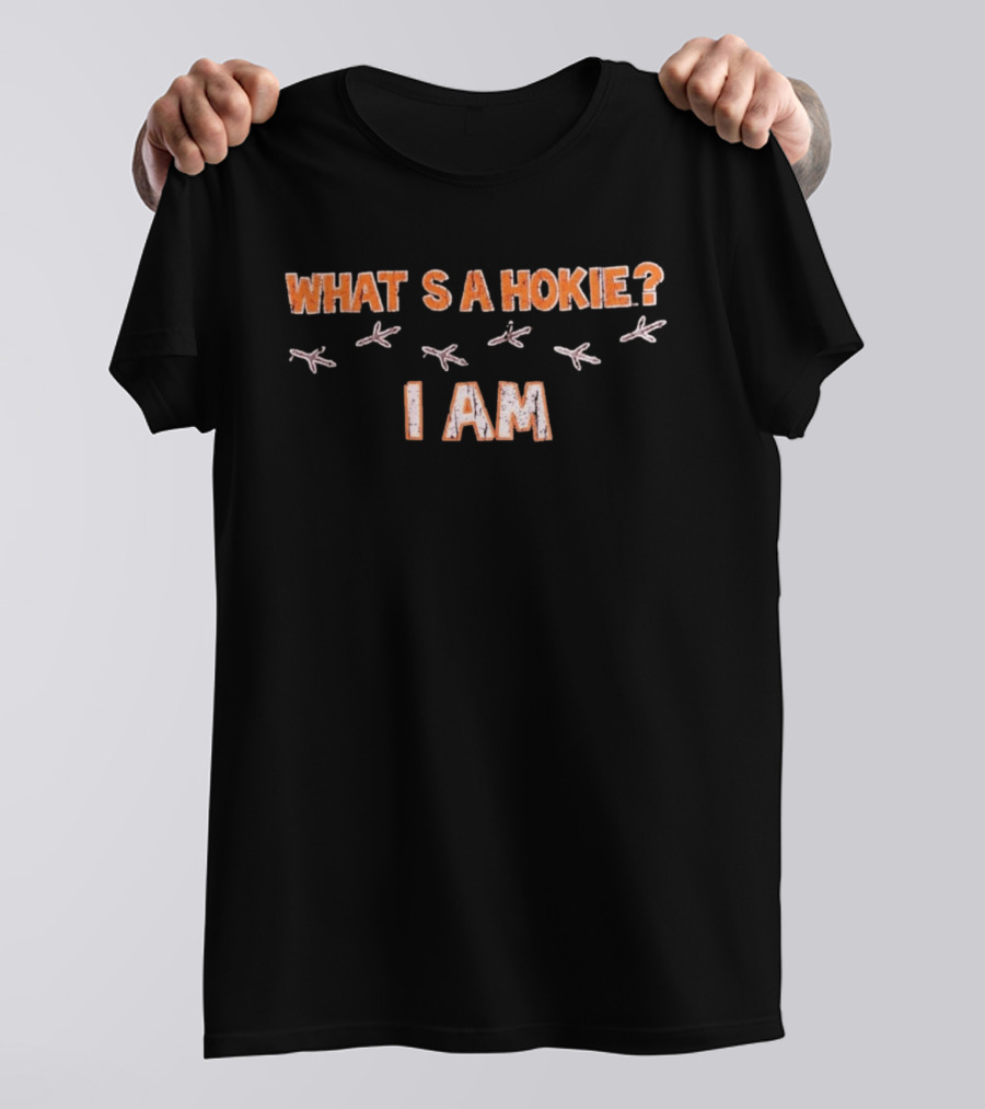 Virginia Tech Hokies What's A Hokie I Am Bird Tracks T-Shirt
