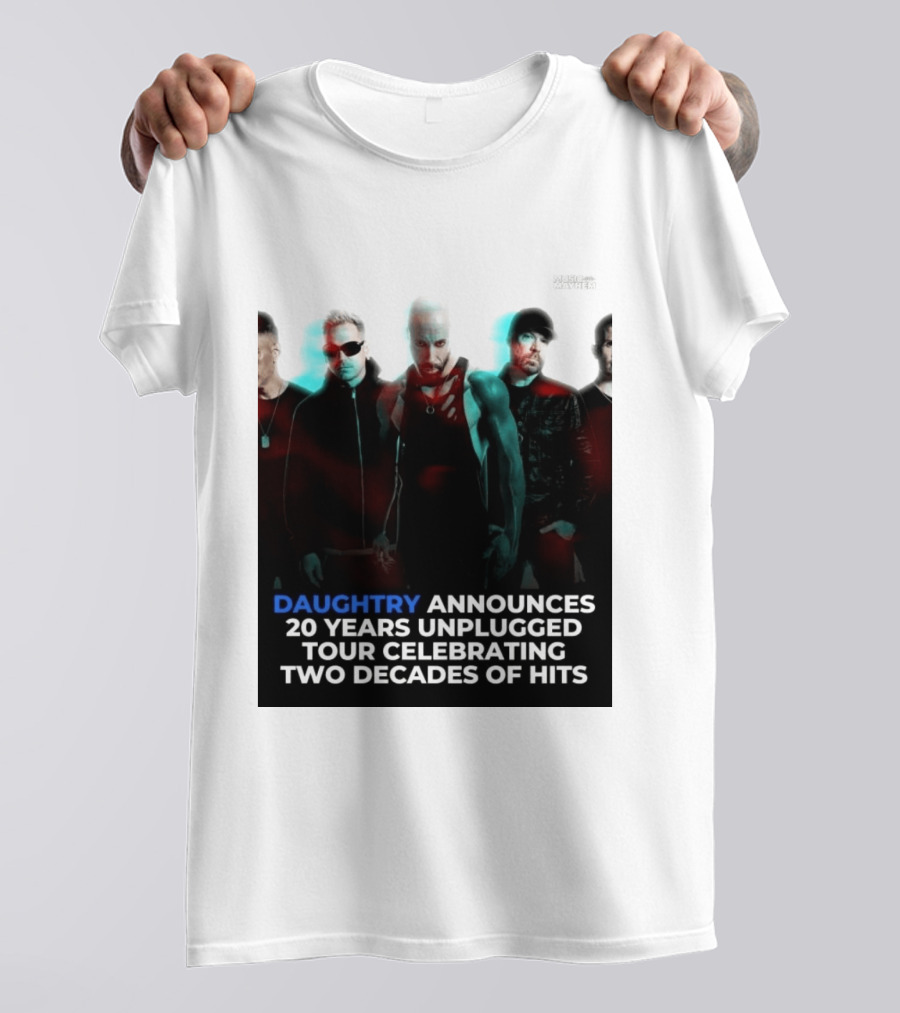 Daughtry Announces 20 Years Unplugged Tour Celebrating Two Decades Of Hits Music Mayhem T-Shirt