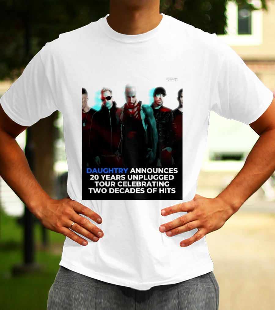 Daughtry Announces 20 Years Unplugged Tour Celebrating Two Decades Of Hits Music Mayhem T-Shirt
