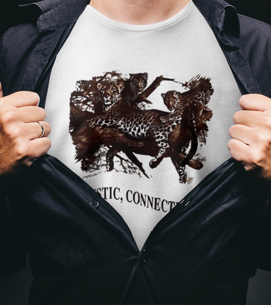Mystic Connecticut Cheetah Panther Lion T-Shirt