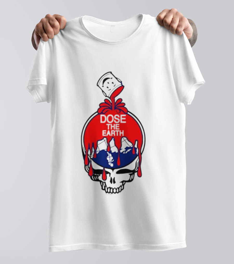 Steal Your Face Grateful Dead Dose The Earth Kool Aid Man Skull T-Shirt