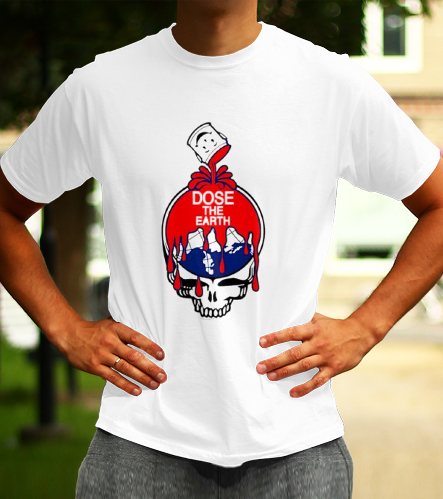 Steal Your Face Grateful Dead Dose The Earth Kool Aid Man Skull T-Shirt