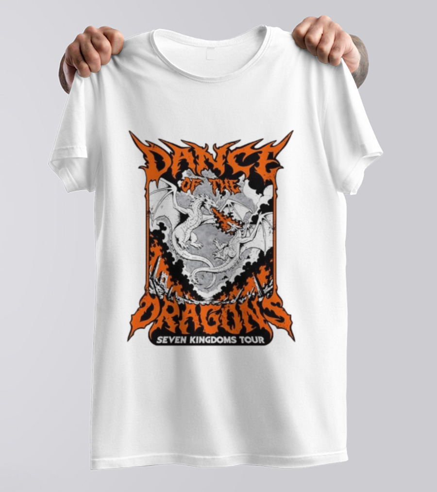 Dance Of The Dragons Seven Kingdoms Tour House Targaryen Fire Breathing T-Shirt