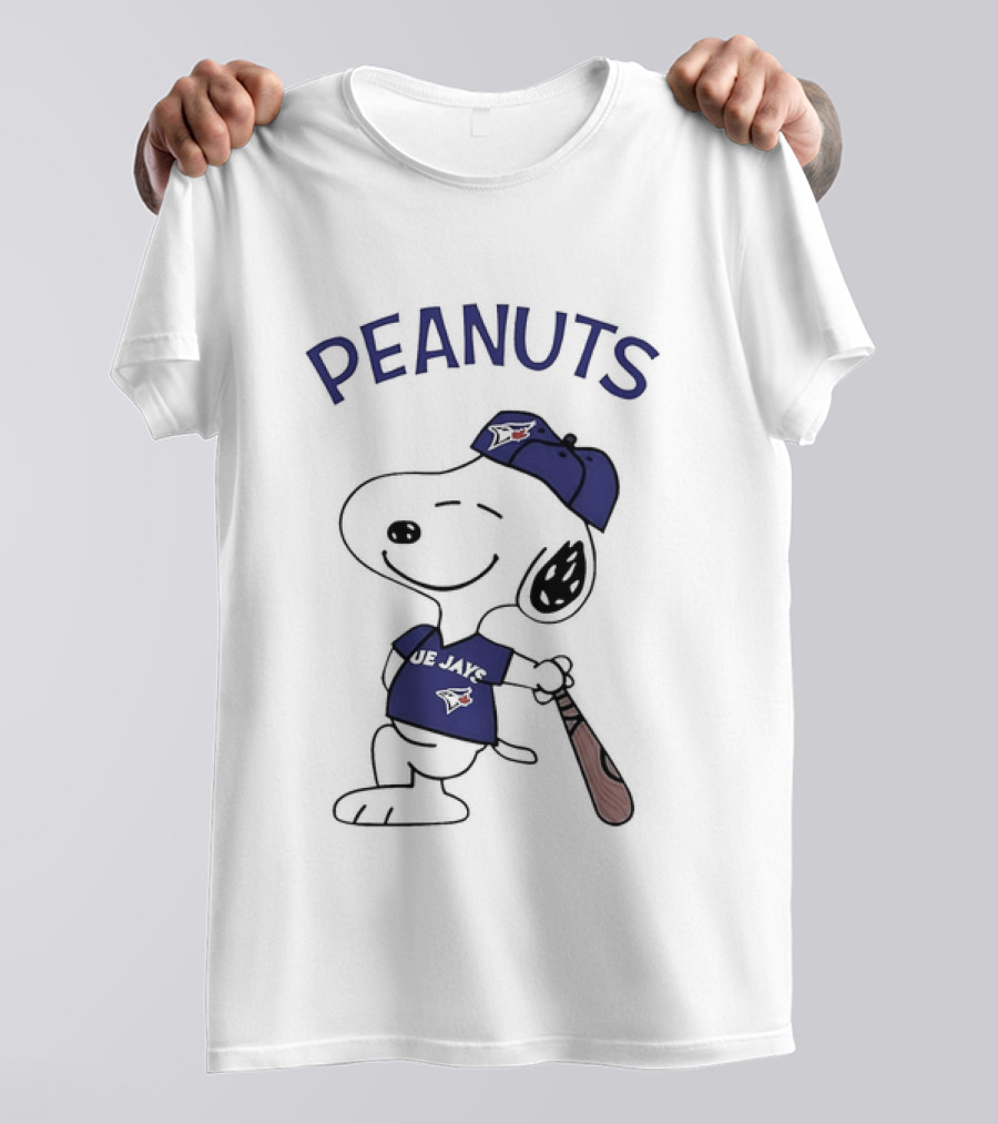 Toronto Blue Jays Peanuts Snoopy Baseball Fan T-Shirt