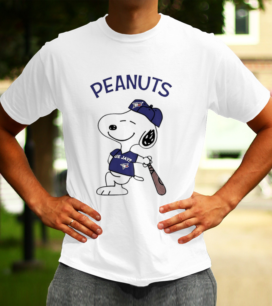 Toronto Blue Jays Peanuts Snoopy Baseball Fan T-Shirt