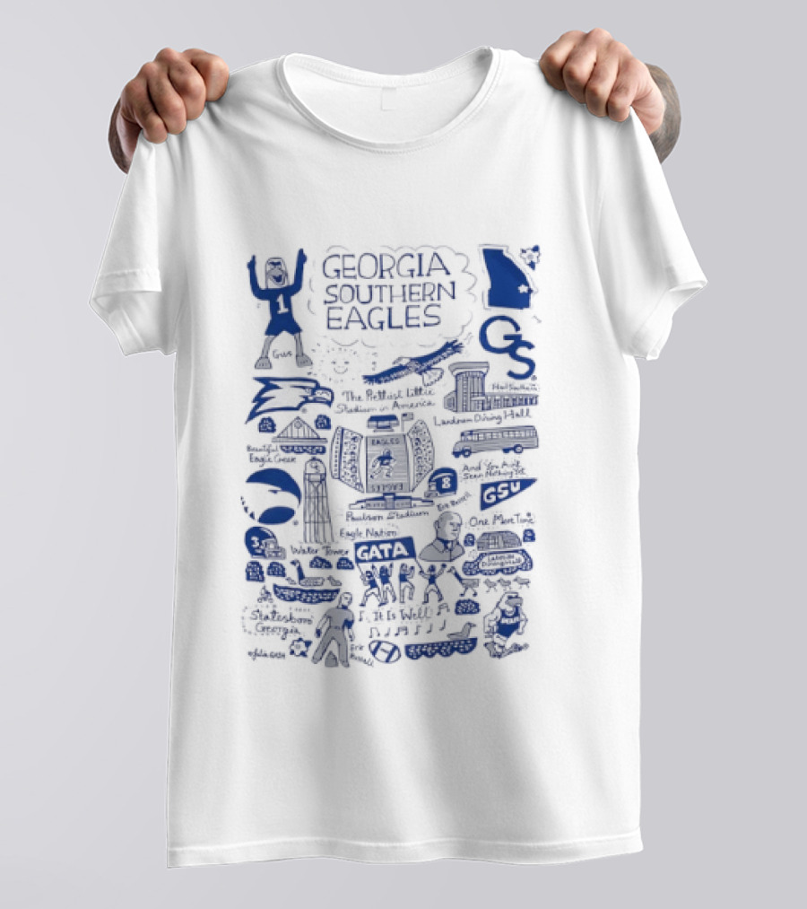 Georgia Southern Eagles Collage Football Cheer Athletics Proud Spirit T-Shirt