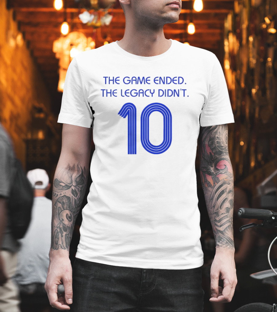 Zinedine Zidane France National Team 10 The Game Ended The Legacy Didn't T-Shirt
