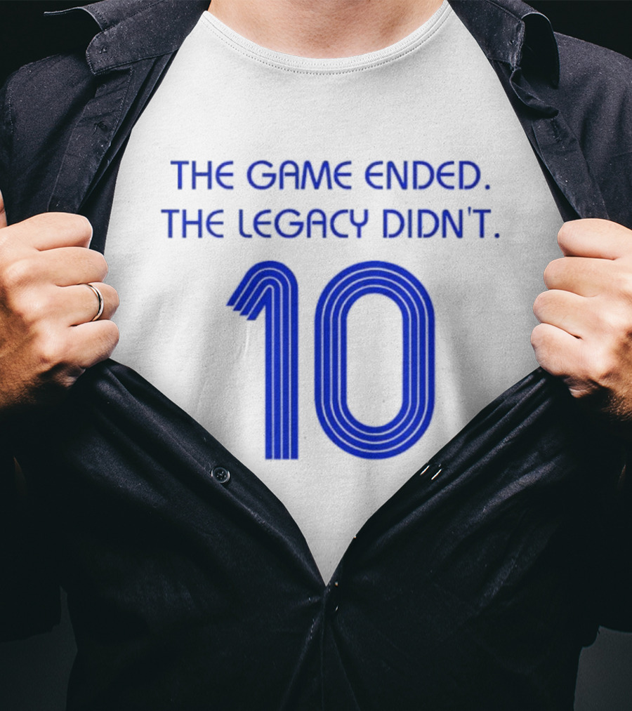 Zinedine Zidane France National Team 10 The Game Ended The Legacy Didn't T-Shirt