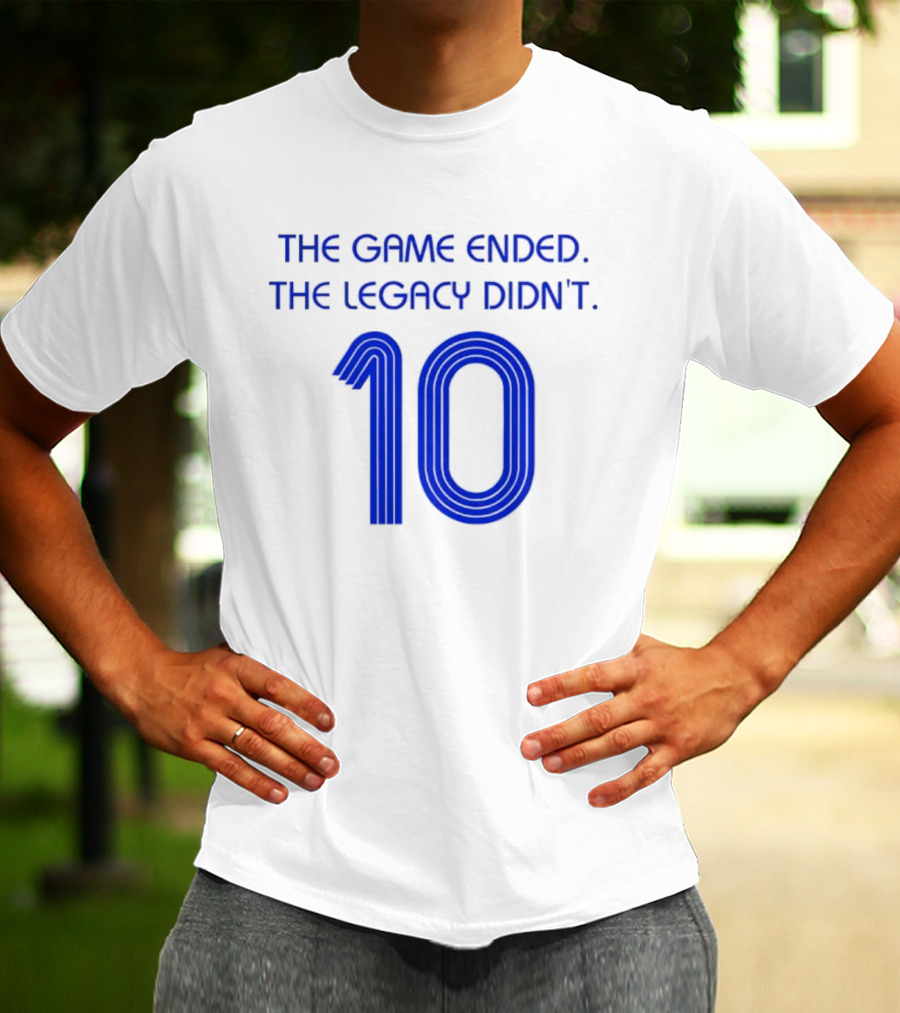 Zinedine Zidane France National Team 10 The Game Ended The Legacy Didn't T-Shirt