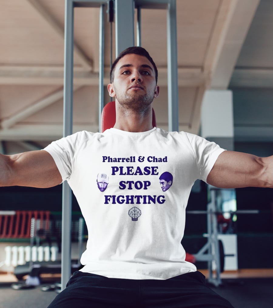 Pharrell & Chad Please Stop Fighting Brain T-Shirt