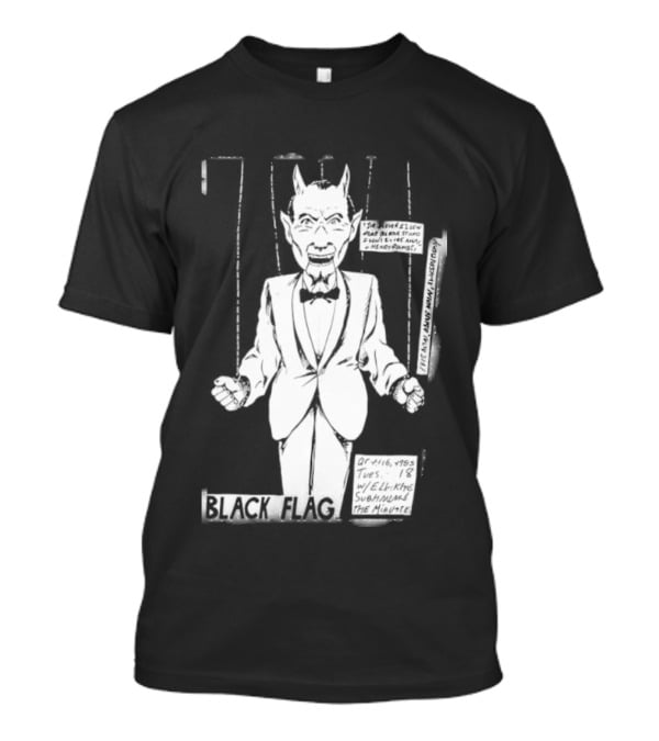 Raymond Pettibon Black Flag Devil Puppet T-Shirt