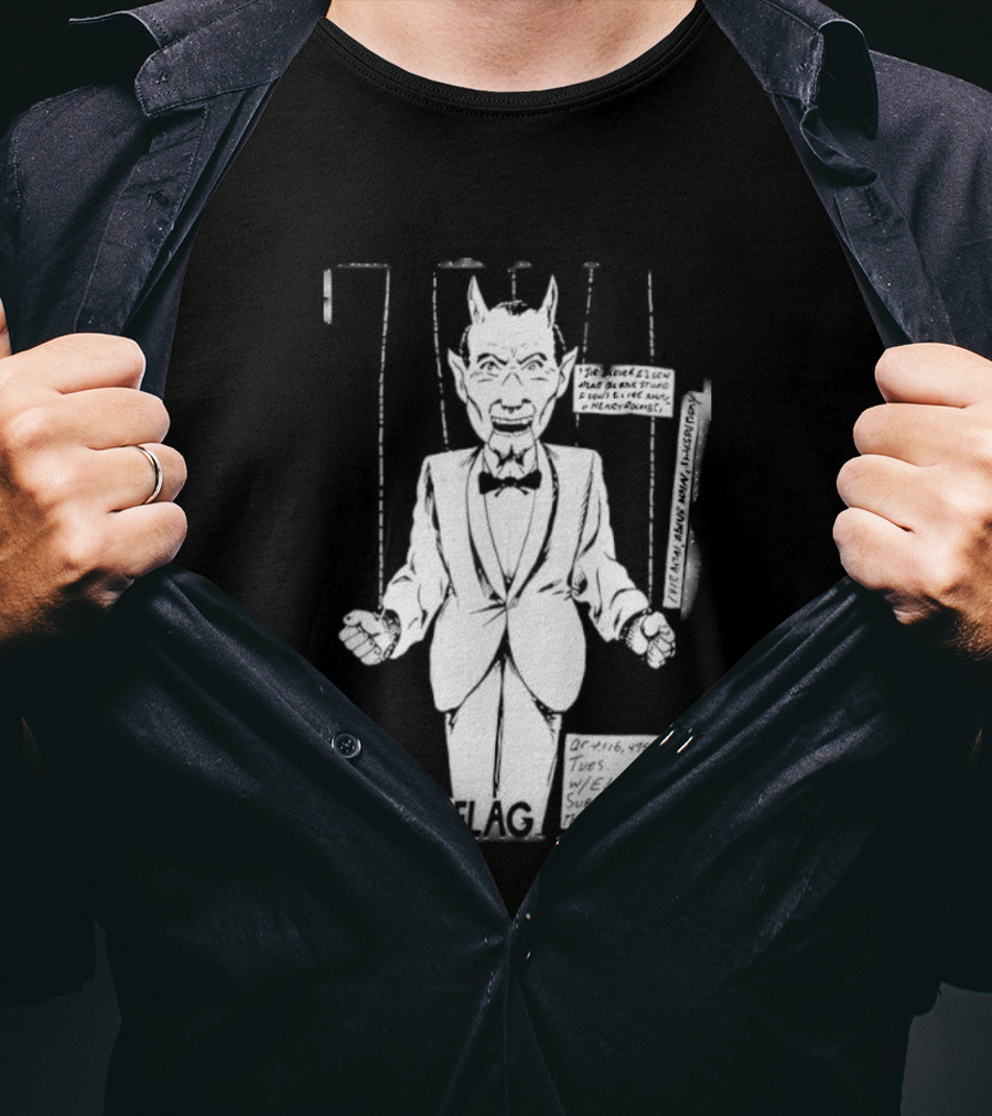 Raymond Pettibon Black Flag Devil Puppet T-Shirt
