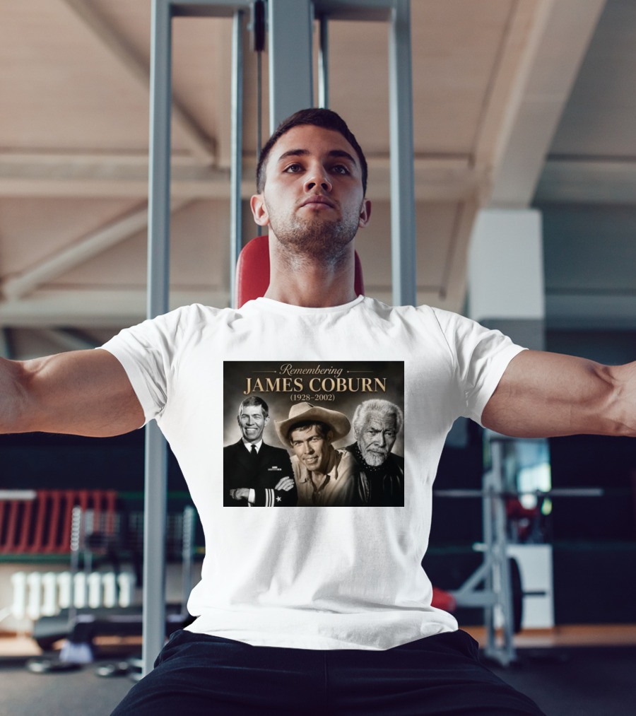 Remembering James Coburn 1928 2002 Classic Actor T-Shirt