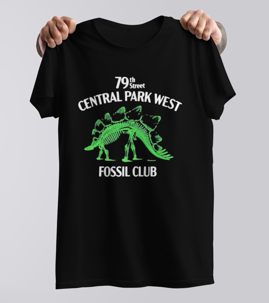 79th Street Central Park West Fossil Club Dinosaur Skeleton T-Shirt