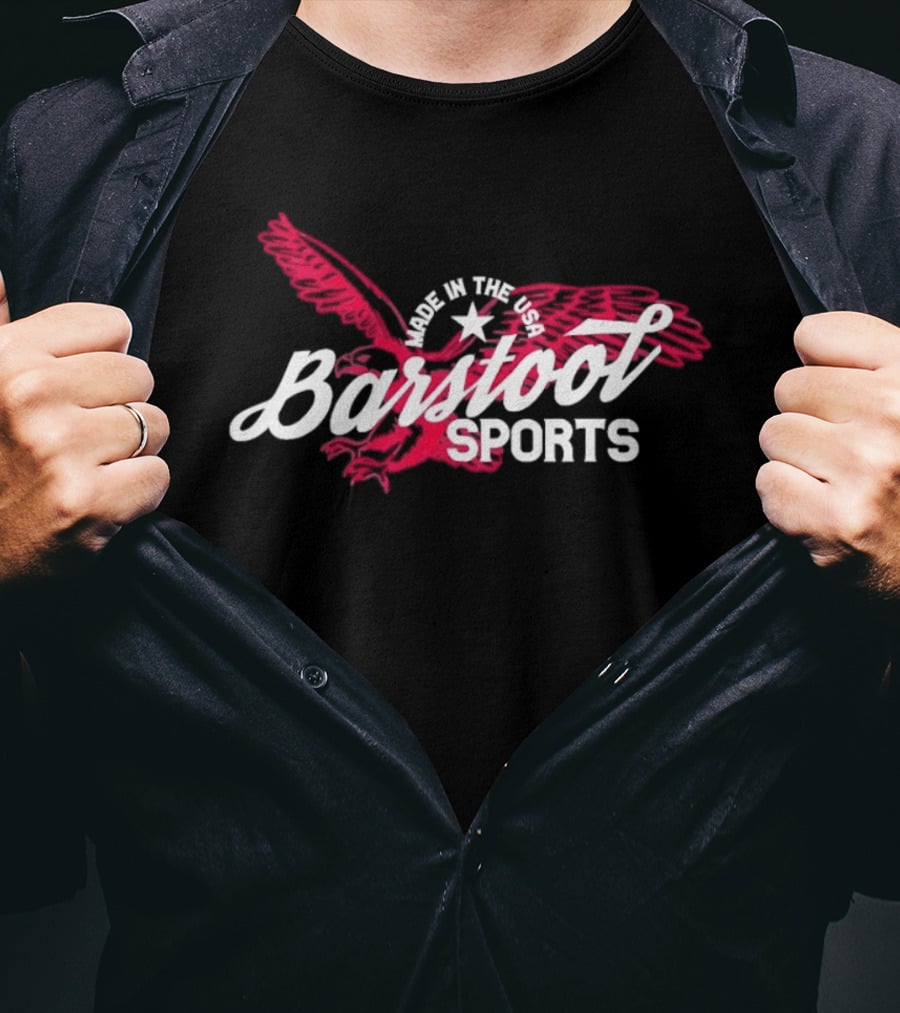Barstool Sports Made In The USA Eagle T-Shirt