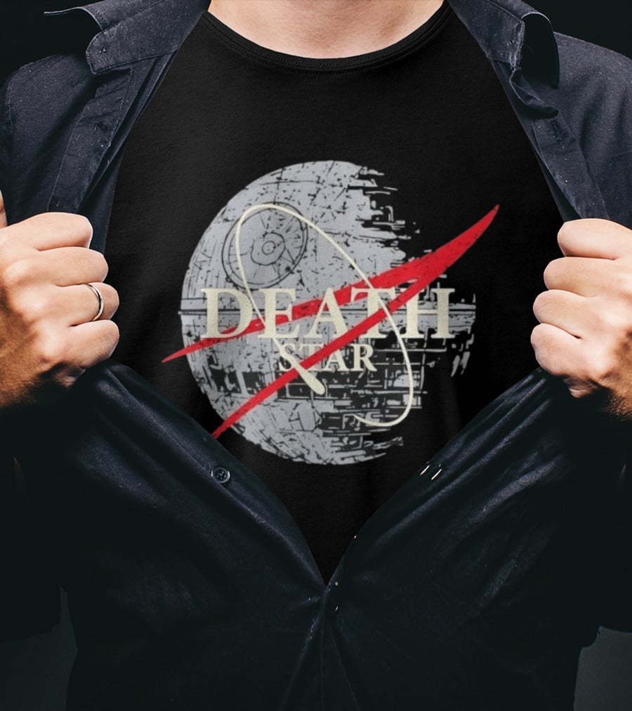 Death Star And The NASA T-Shirt