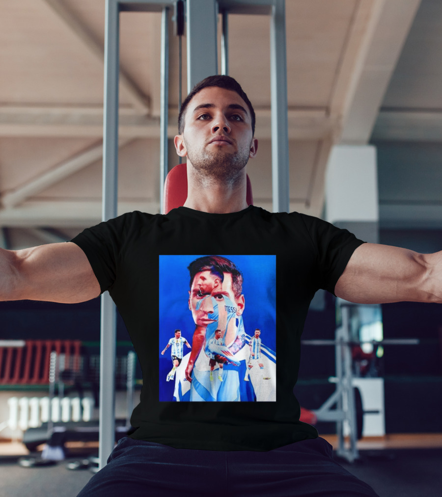 Messi Argentine Footballer Icon In Action T-Shirt