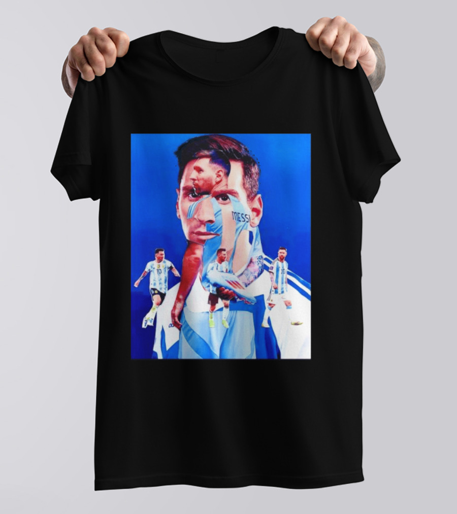 Messi Argentine Footballer Icon In Action T-Shirt