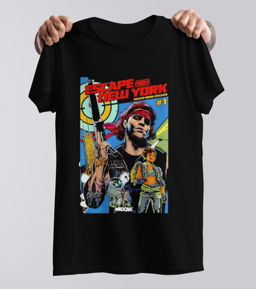 Escape From New York Escape From Chicago Comic Mad Cave Issue #1 T-Shirt