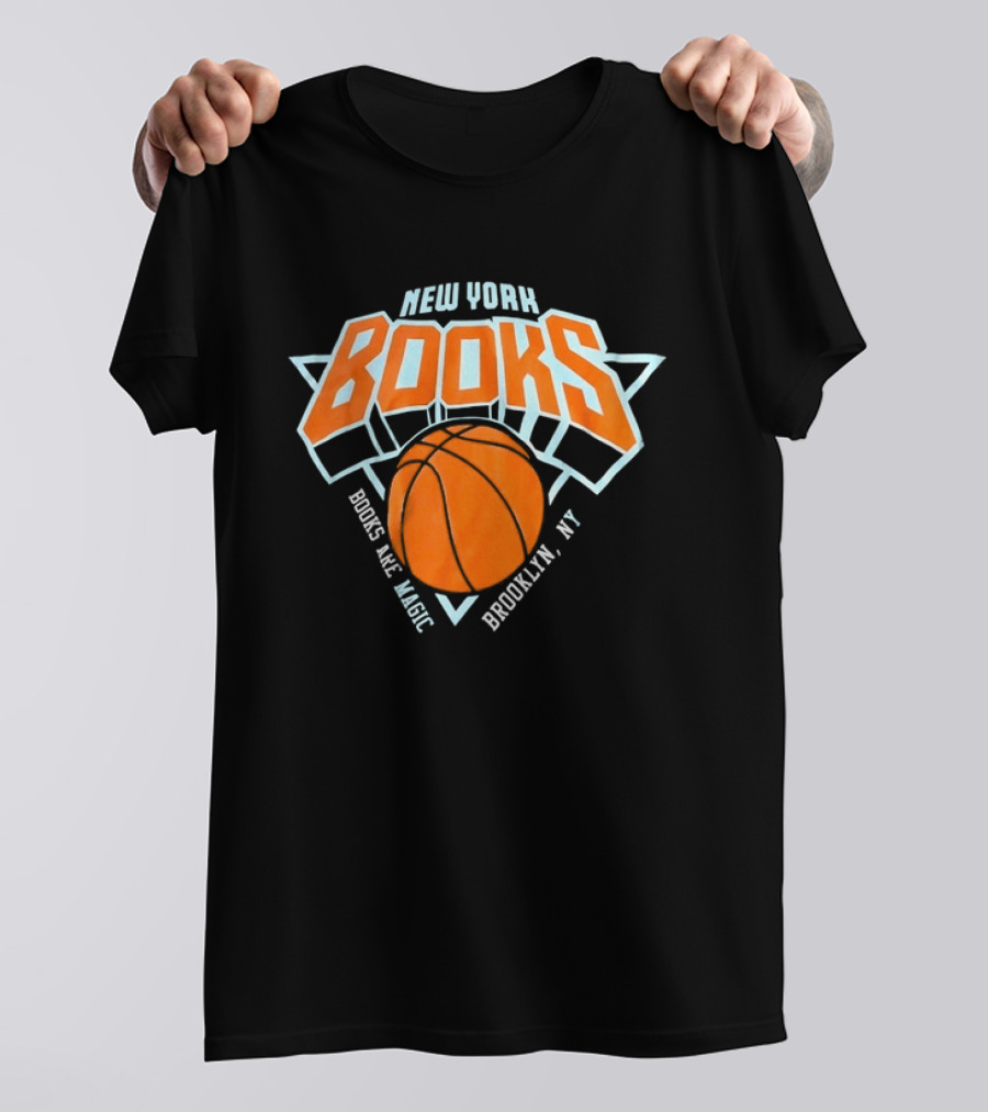 New York Books Are Magic Brooklyn NY Basketball T-Shirt
