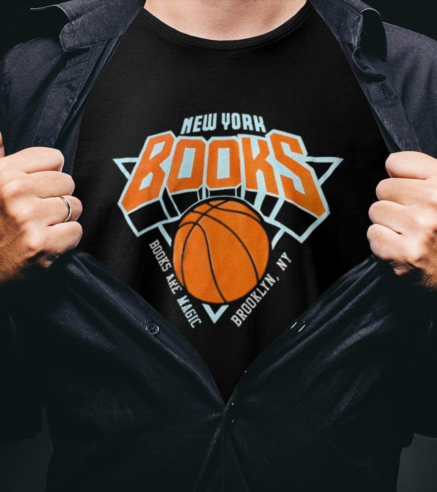 New York Books Are Magic Brooklyn NY Basketball T-Shirt