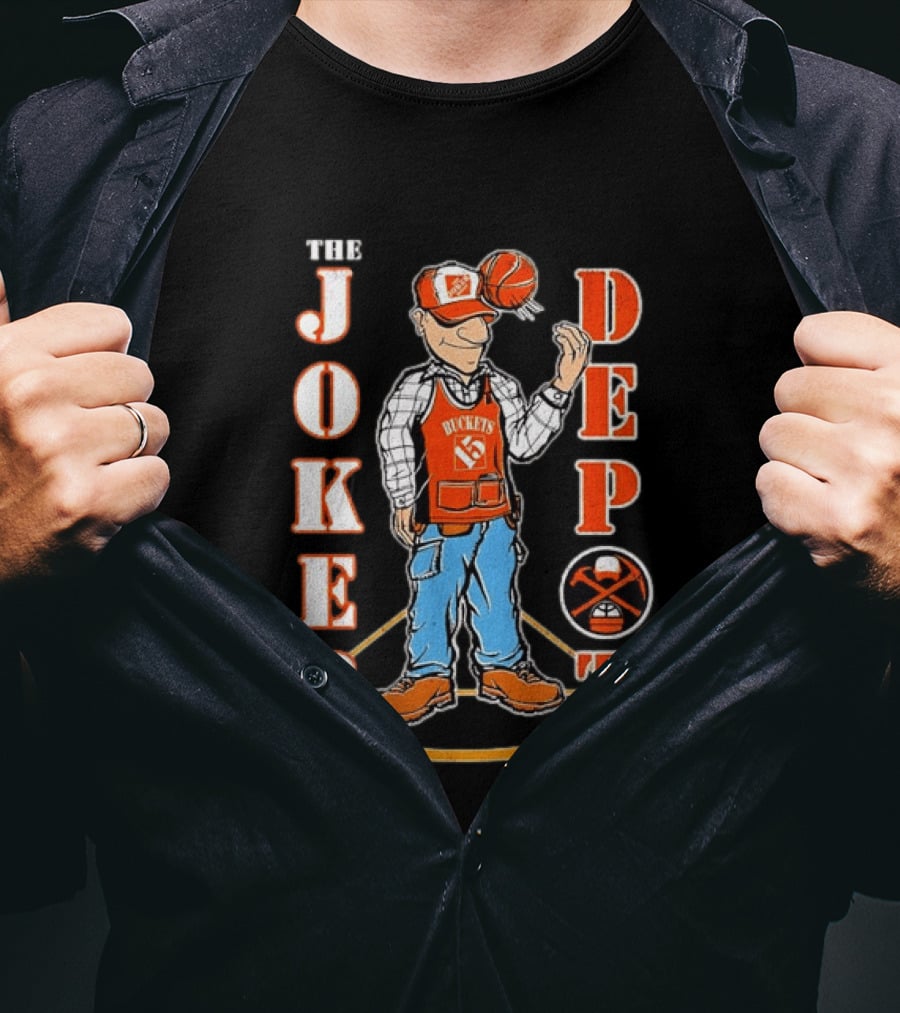 Nikola Jokic Denver Nuggets The Joker Depot Buckets 15 Basketball Player T-Shirt