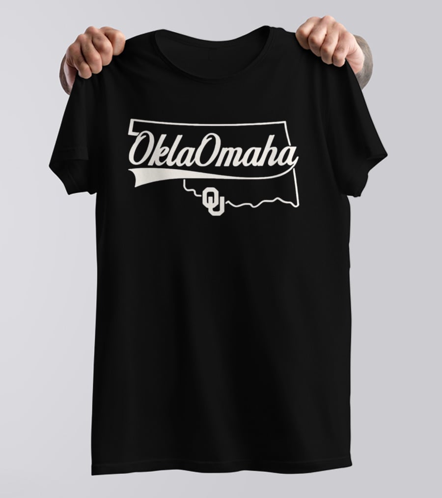 OklaOmaha OU Sooners Oklahoma Map T-Shirt