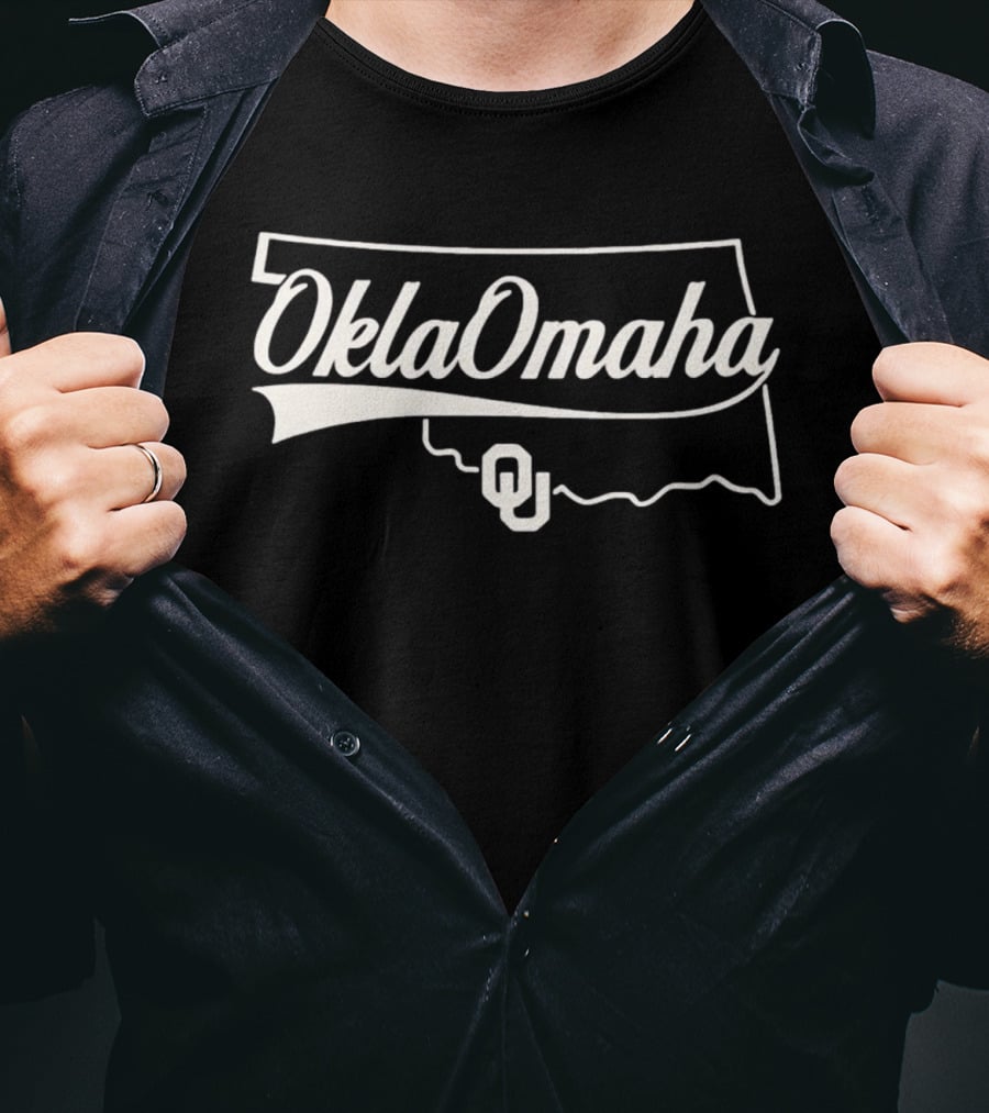 OklaOmaha OU Sooners Oklahoma Map T-Shirt