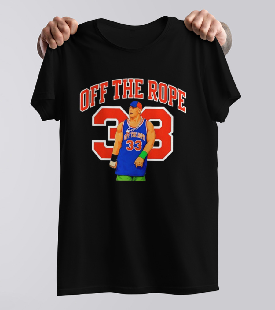 Wrestler Basketball Jersey Off The Rope 33 T-Shirt