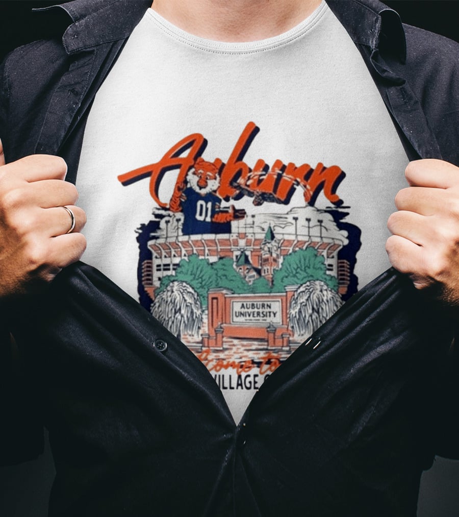 Auburn University Welcome Loveliest Village Of The Plain T-Shirt