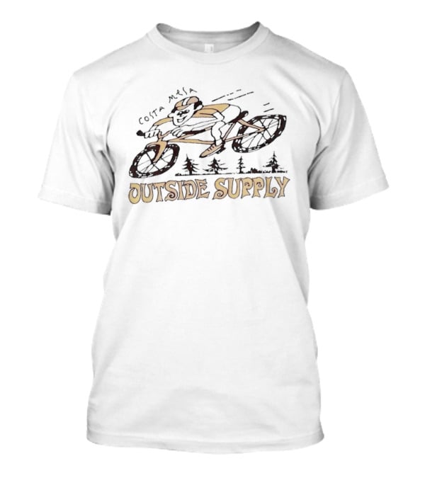 Costa Mesa Cyclist Outside Supply Mountain Bike Adventure T-Shirt