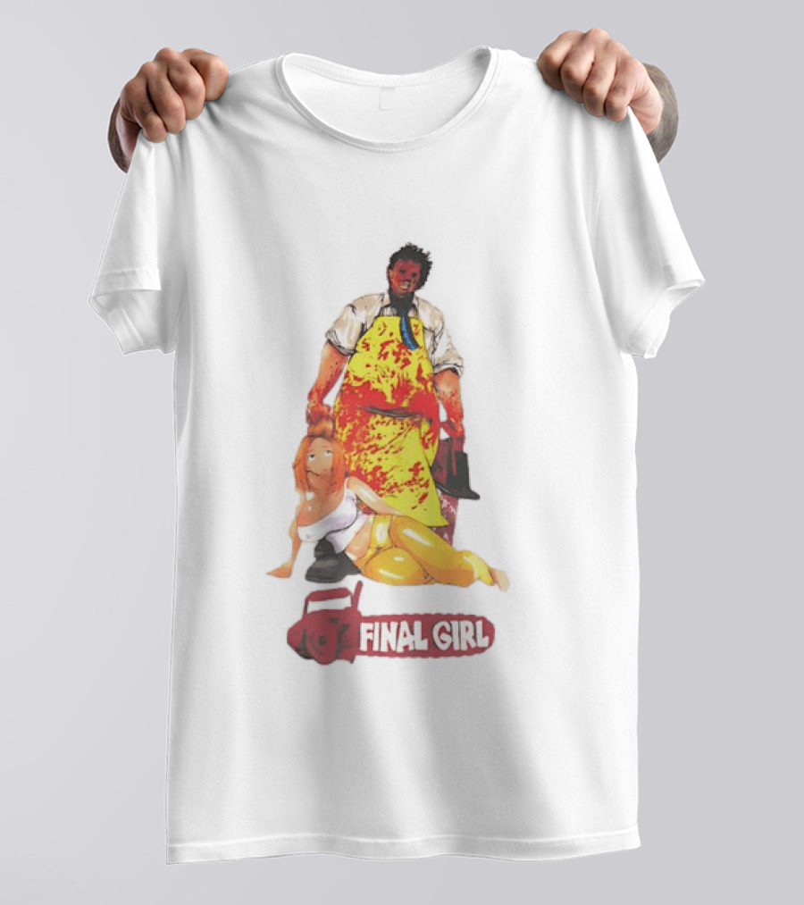 Texas Chain Saw Massacre Leatherface Final Girl Horror T-Shirt