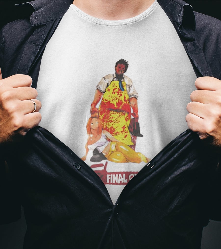 Texas Chain Saw Massacre Leatherface Final Girl Horror T-Shirt