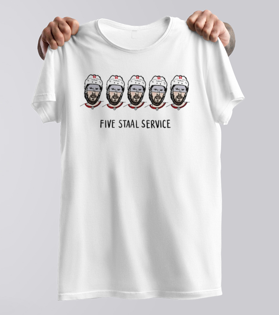 Eric Staal Five Staal Service Carolina Hurricanes Hockey T-Shirt