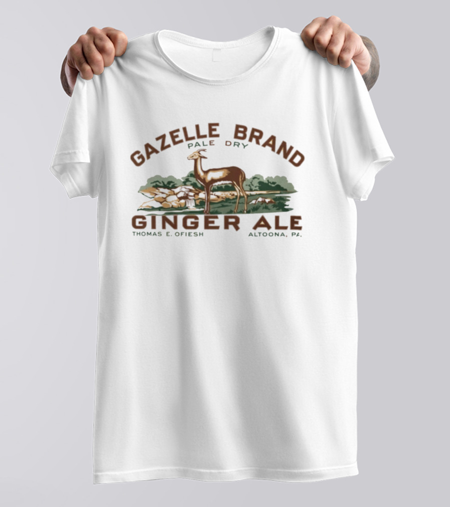 Gazelle Brand Pale Dry Ginger Ale Thomas E Ofiesh Altoona Pa Gazelle T-Shirt