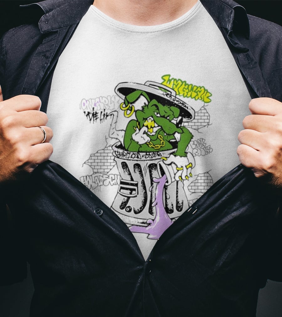Escape Plan Ghetto Slime Rat Trash Can Die Lit Back Rooms Holadsch T-Shirt