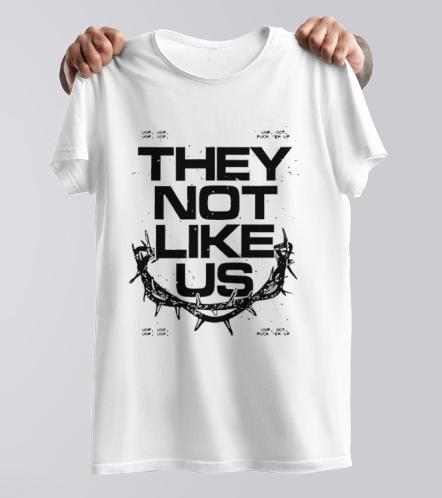 National Australia Tour They Not Like Us Barbed Wire T-Shirt