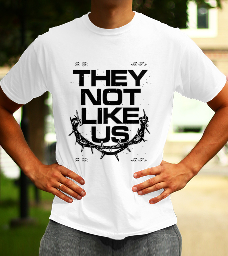 National Australia Tour They Not Like Us Barbed Wire T-Shirt