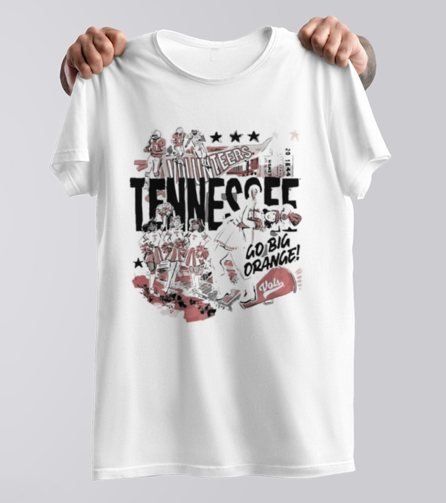 University Volunteer Tennessee Go Big Orange T-Shirt