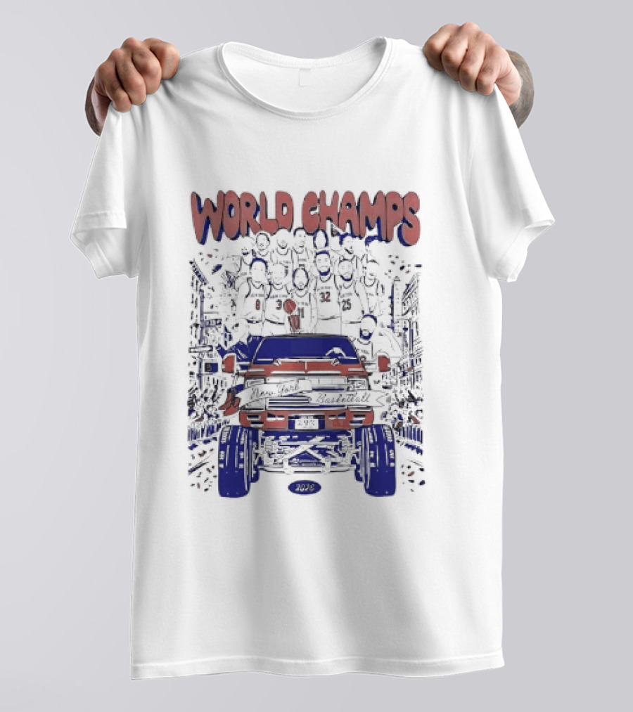 New York Knicks World Champs 2026 Celebration Parade Truck T-Shirt