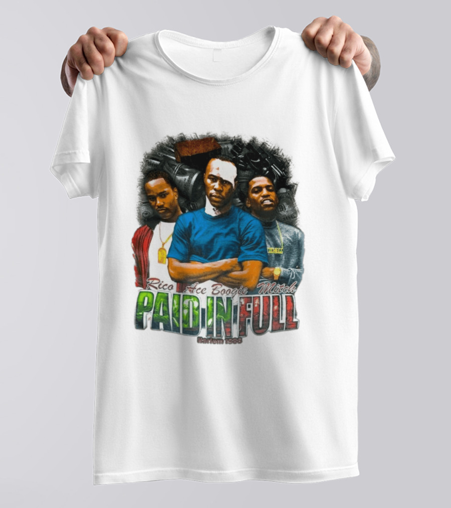 Rico Ace Boogie Mitch Paid In Full Harlem 1986 Iconic Movie T-Shirt