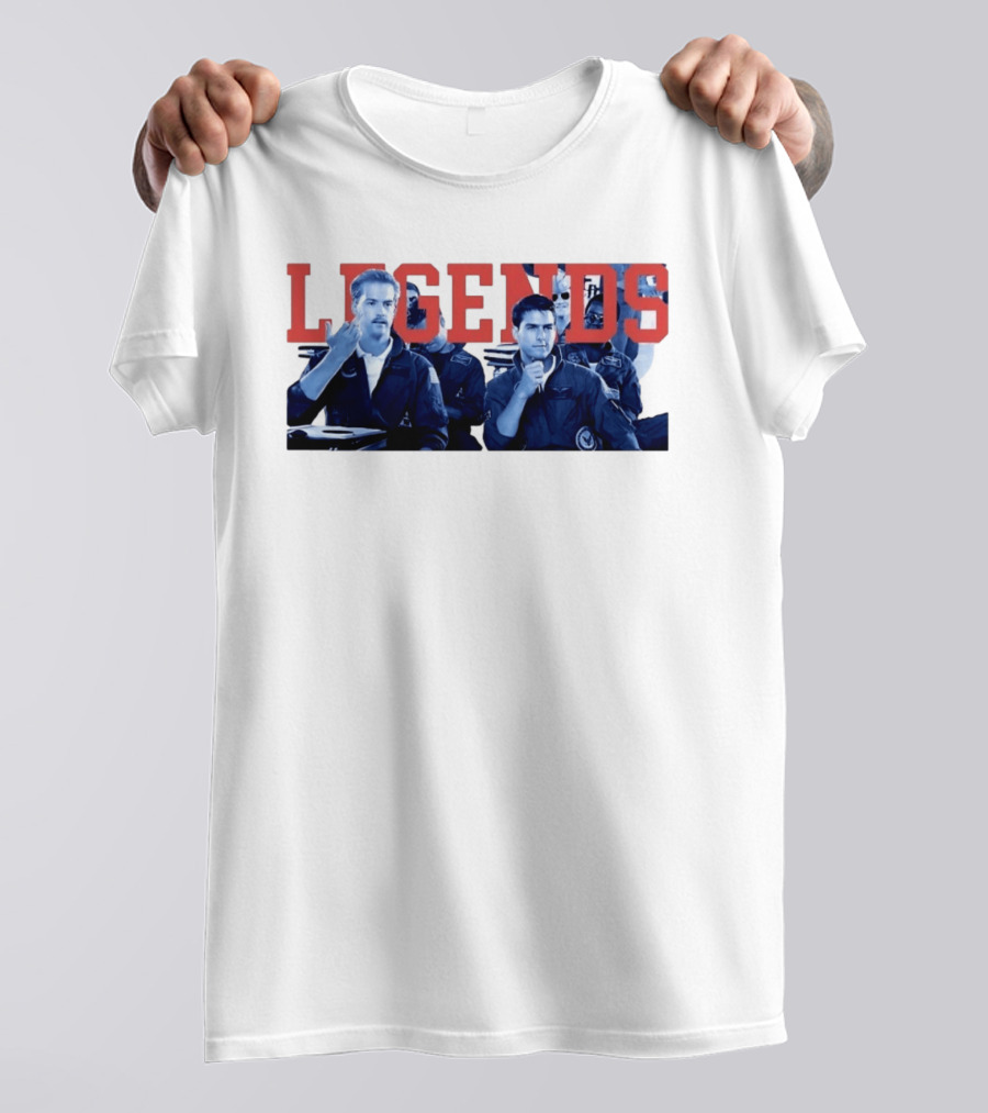 Tom Cruise Val Kilmer Top Gun Legends T-Shirt