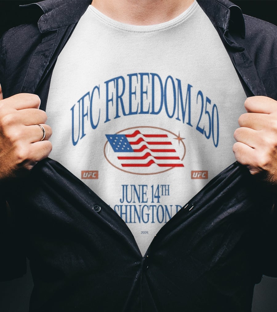 UFC Freedom 250 June 14th Washington DC 2026 MMA Event Stars And Stripes T-Shirt
