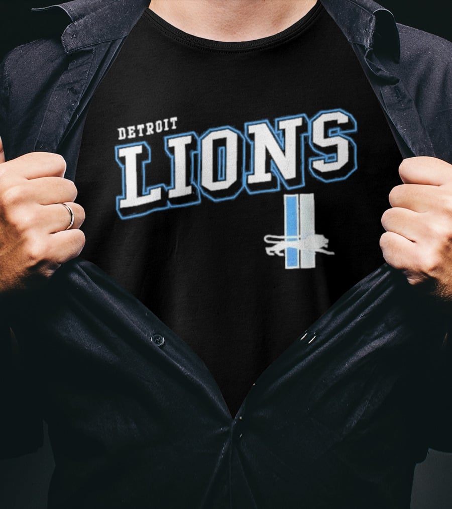 Detroit Lions Black Team Pride T-Shirt