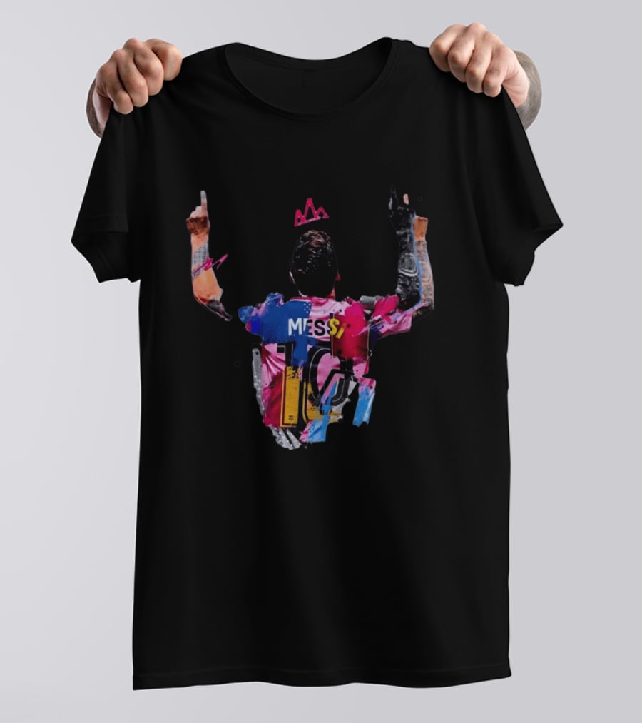 Messi 10 Barcelona Iconic Celebration T-Shirt