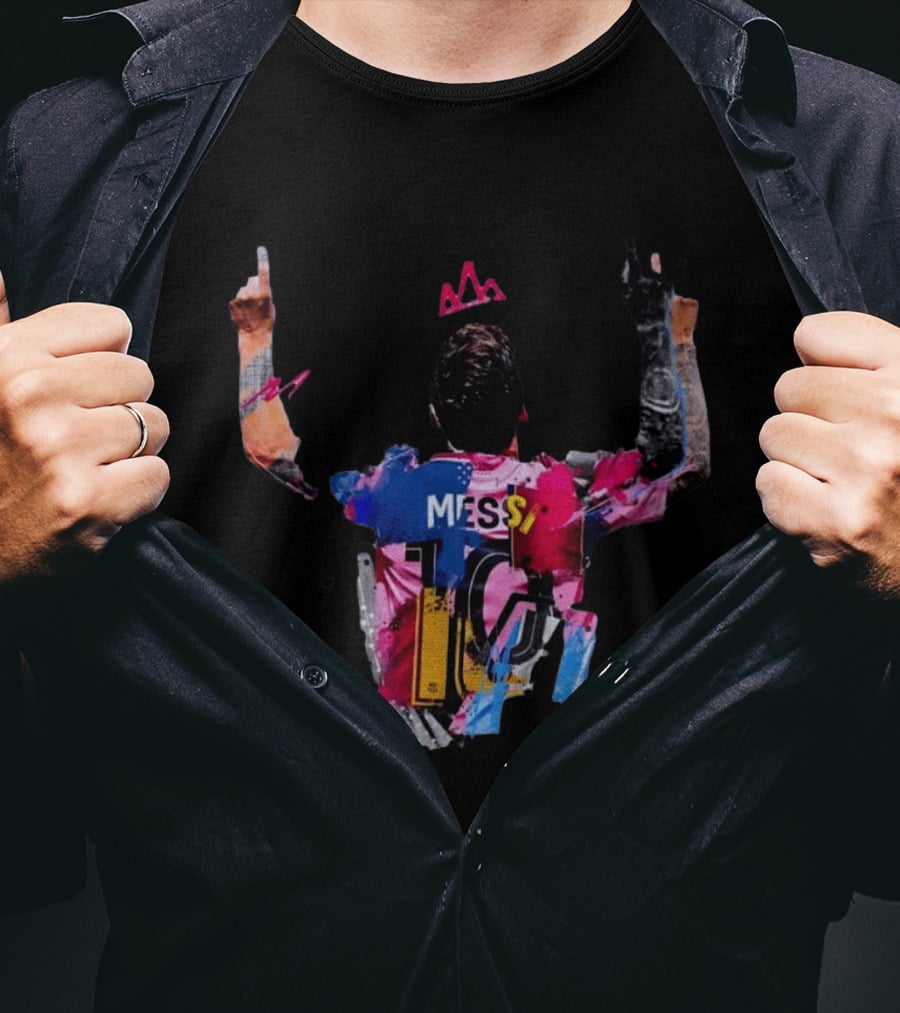 Messi 10 Barcelona Iconic Celebration T-Shirt