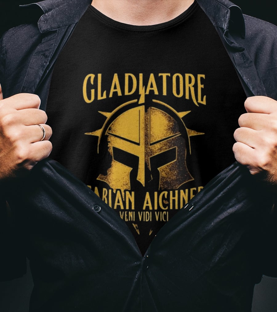 Gladiatore Fabian Aichner Veni Vidi Vici Wrestlers Helmet T-Shirt