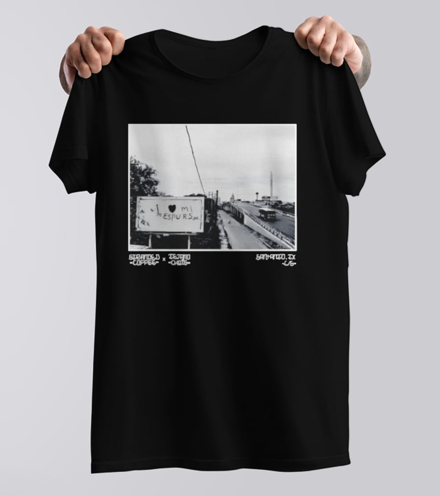 I Love Mi Espurs San Antonio Spurs Texas Granger Coffee Scene T-Shirt
