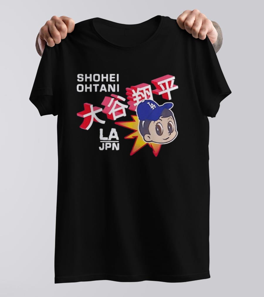 Shohei Ohtani LA Dodgers Anime Style LA JPN T-Shirt
