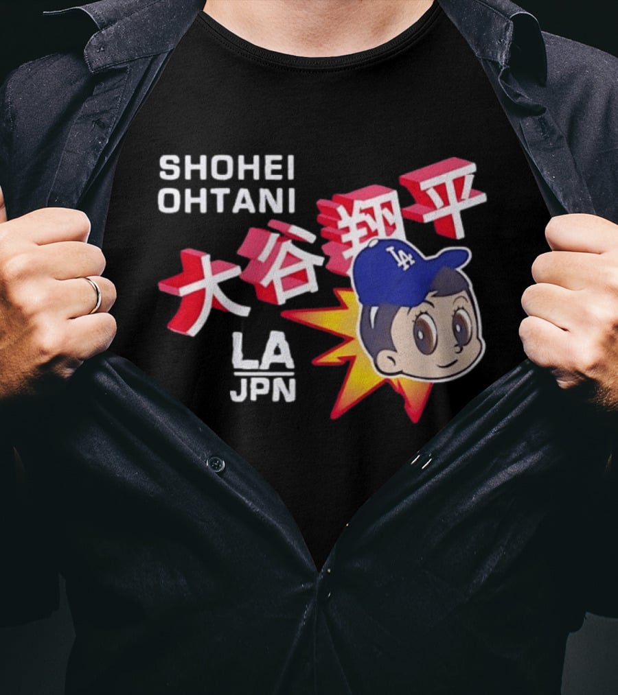Shohei Ohtani LA Dodgers Anime Style LA JPN T-Shirt